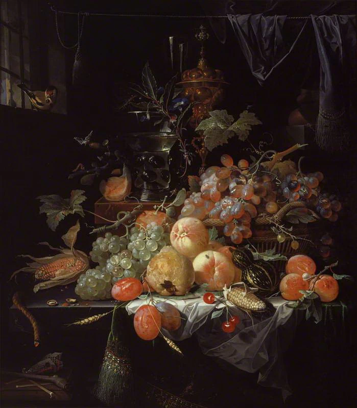 Abraham - Abraham Mignon, natura morta in interno